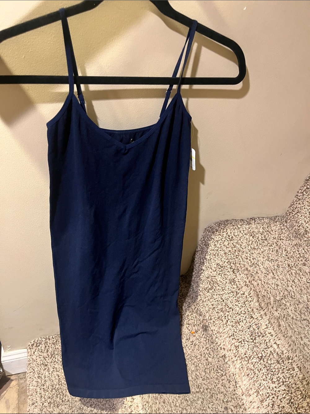 Free People Navy Slip Cami Dress